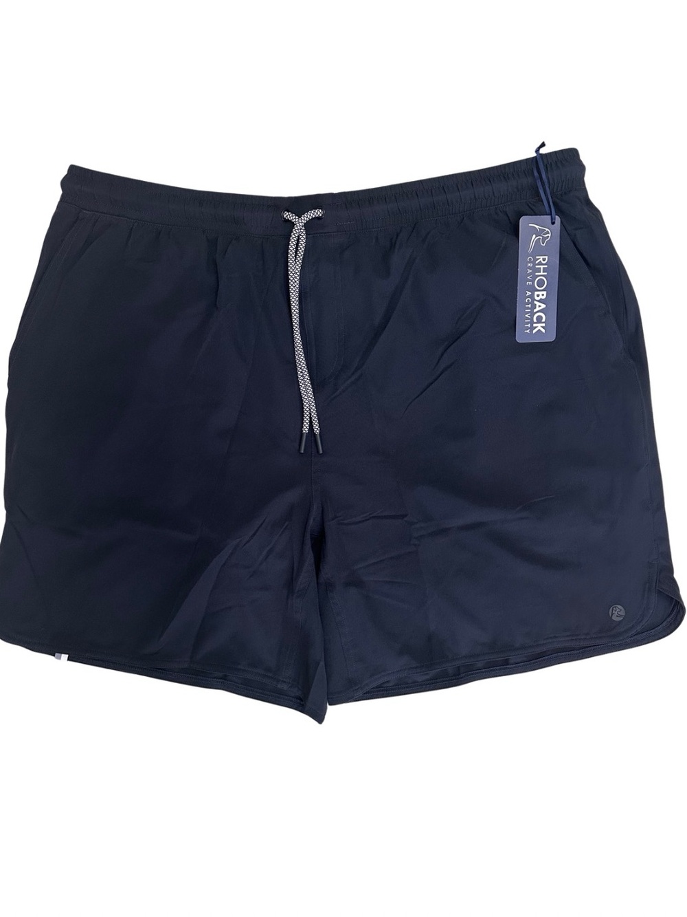 Rhoback Men’s Black The Spikes Lined Gym Shorts SZ 3XL Athleisure Casual NWT